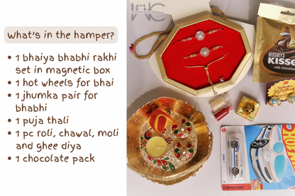 Naksh 1 Rakhi Hamper | Raksha Bandhan Gift Hamper – Bhaiya Bhabhi Premium Festive Set